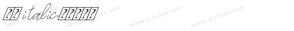 华文 italic字体转换